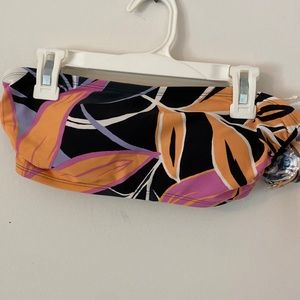 bandeau bikini top with removable straps